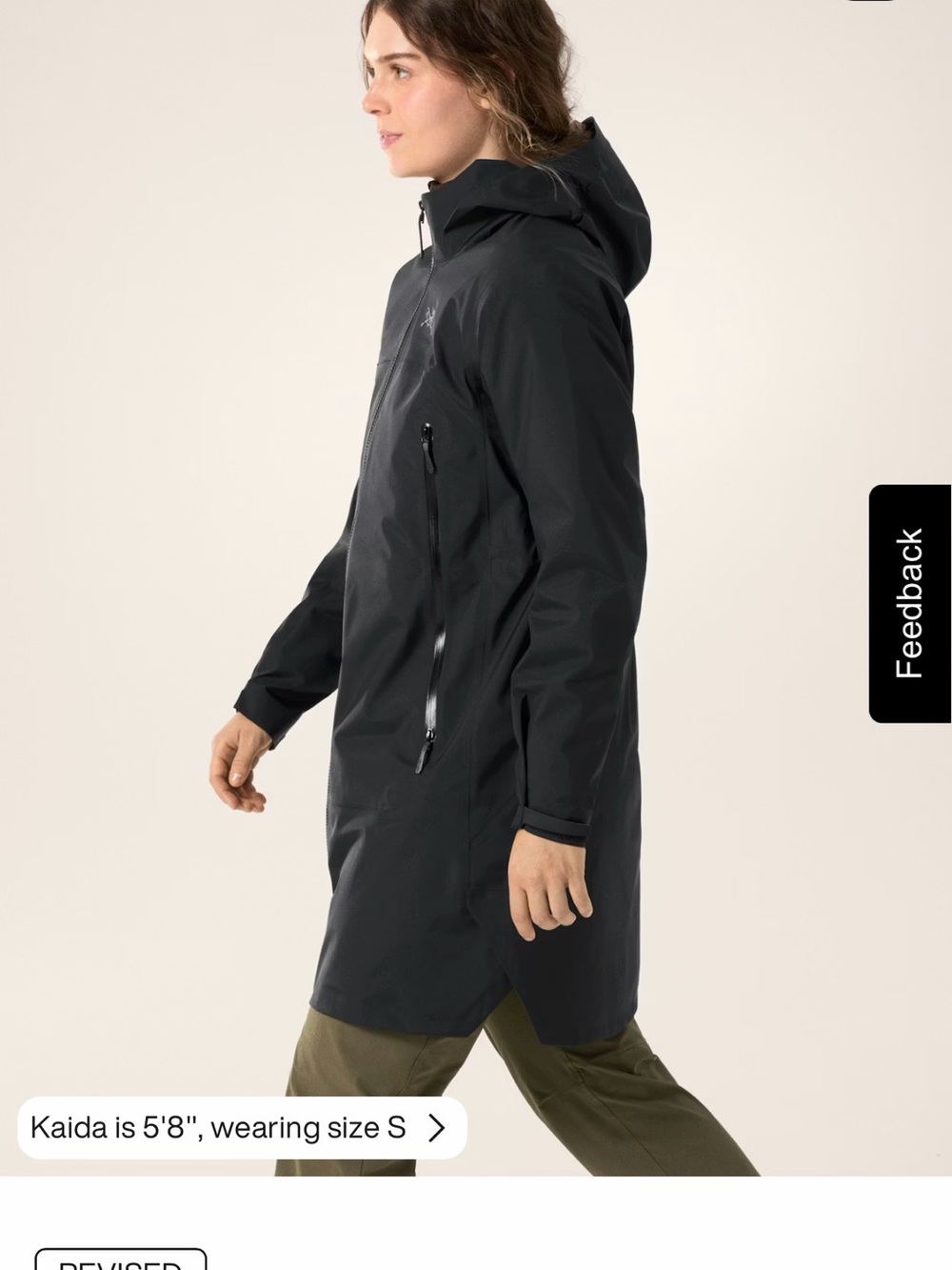 Arc'teryx BETA COAT - Women's Black Hooded Long Rain Jacket BNWT - Picture 3 of 6